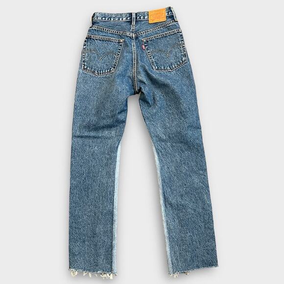 Levi's Premium 501 SPLICED JEANS Size W24/ L30 - Picture 4 of 11